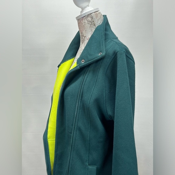 BENCH Teal and yellow full zip jacket size‎ XL - Picture 7 of 15